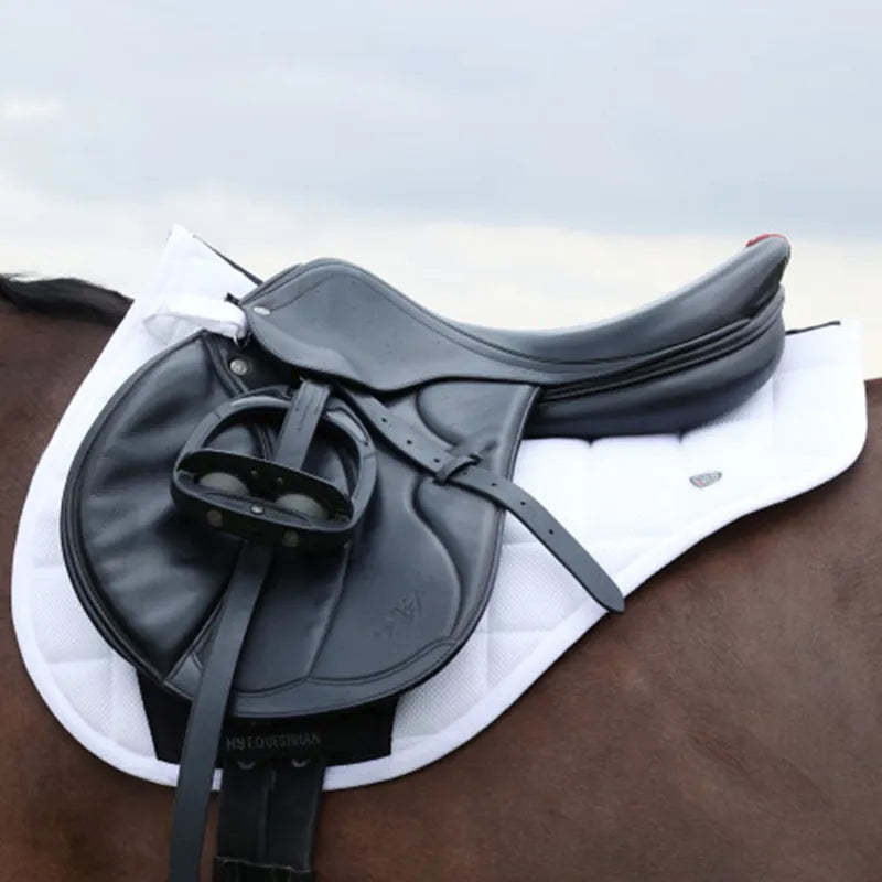 Hy Equestrian Pro Reaction 3D Mesh Saddle Pad - White