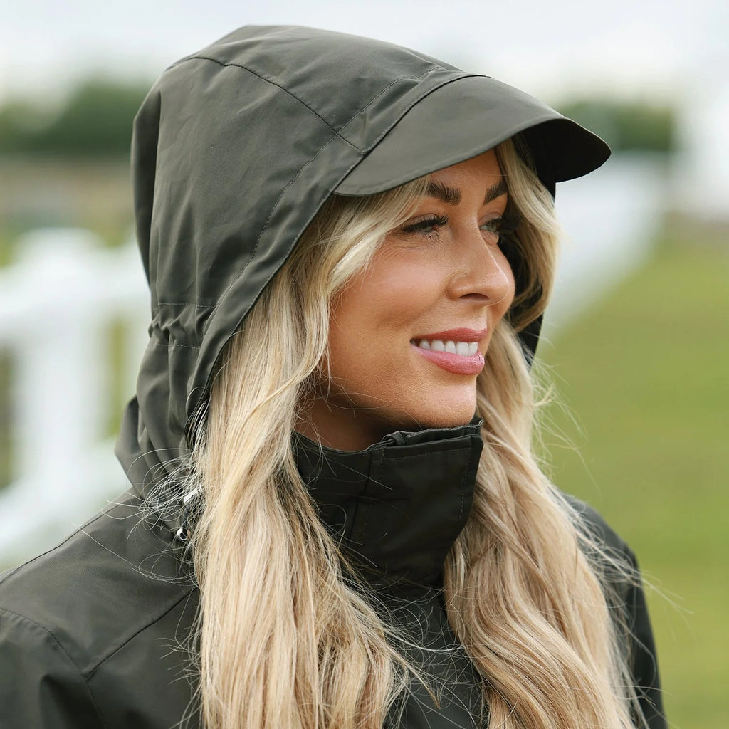 Equetech Ladies Utopia Luxe Waterproof Riding Coat - Alpine Green