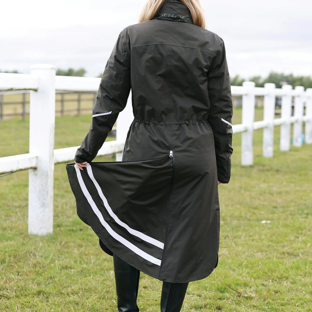 Equetech Ladies Utopia Luxe Waterproof Riding Coat - Alpine Green
