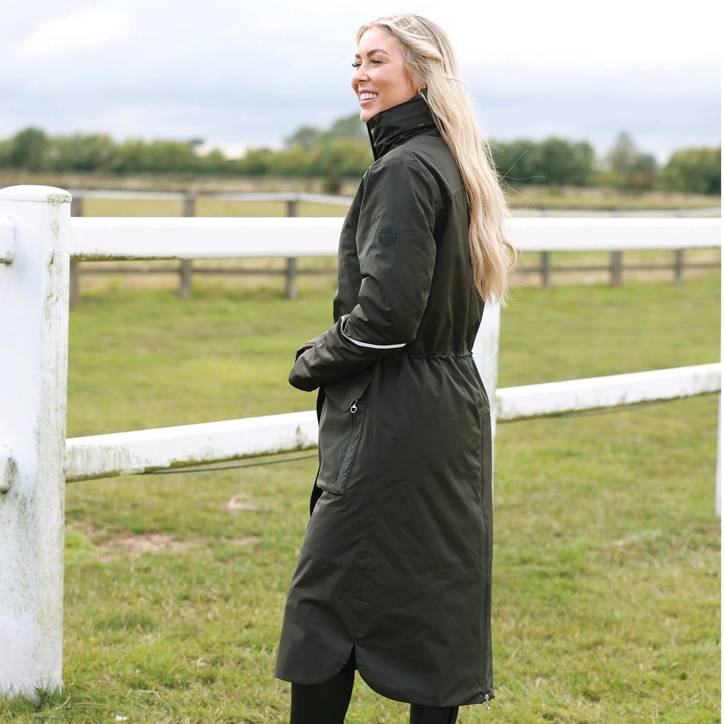 Equetech Ladies Utopia Luxe Waterproof Riding Coat - Alpine Green