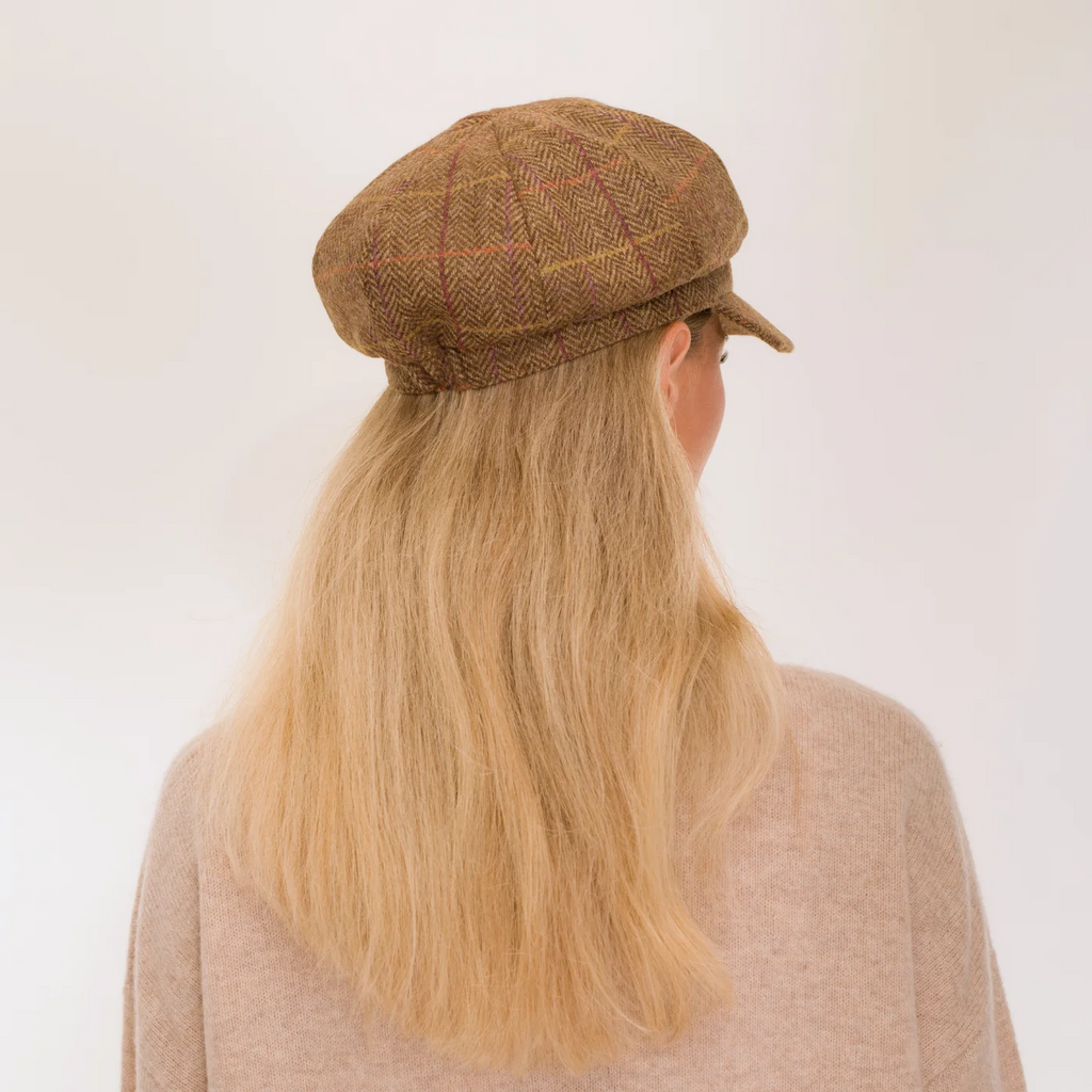Hicks and Brown The Higham Tweed Baker Boy - Chestnut