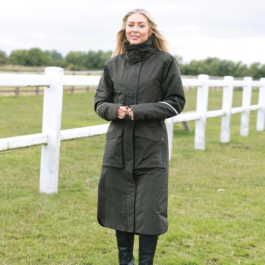 Equetech Ladies Utopia Luxe Waterproof Riding Coat - Alpine Green