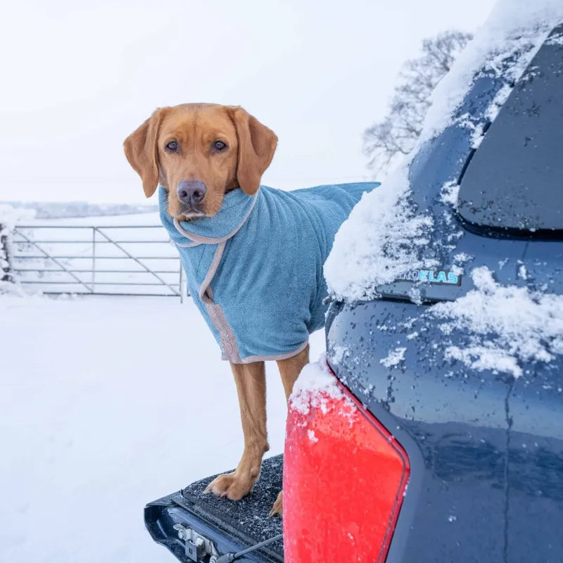 Ruff and Tumble Classic Dog Drying Coat - Blue