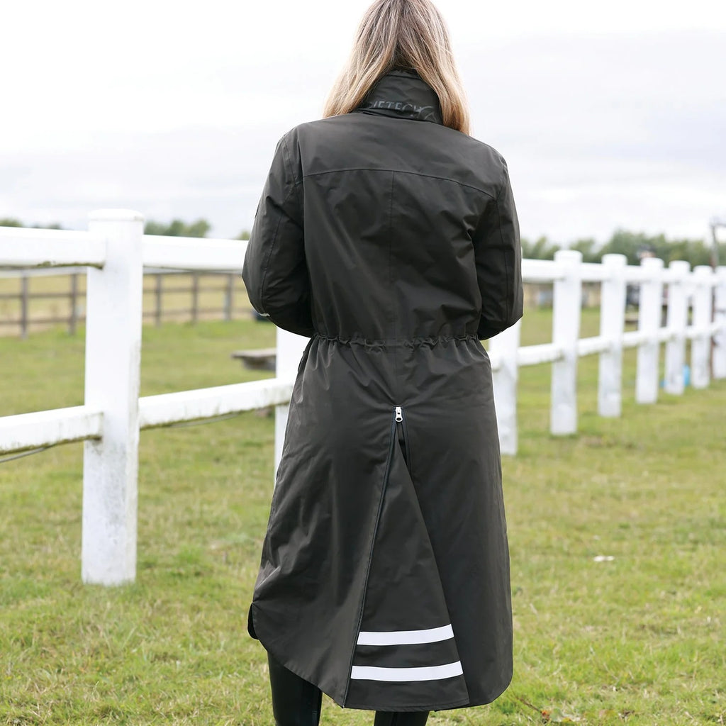 Equetech Ladies Utopia Luxe Waterproof Riding Coat - Alpine Green