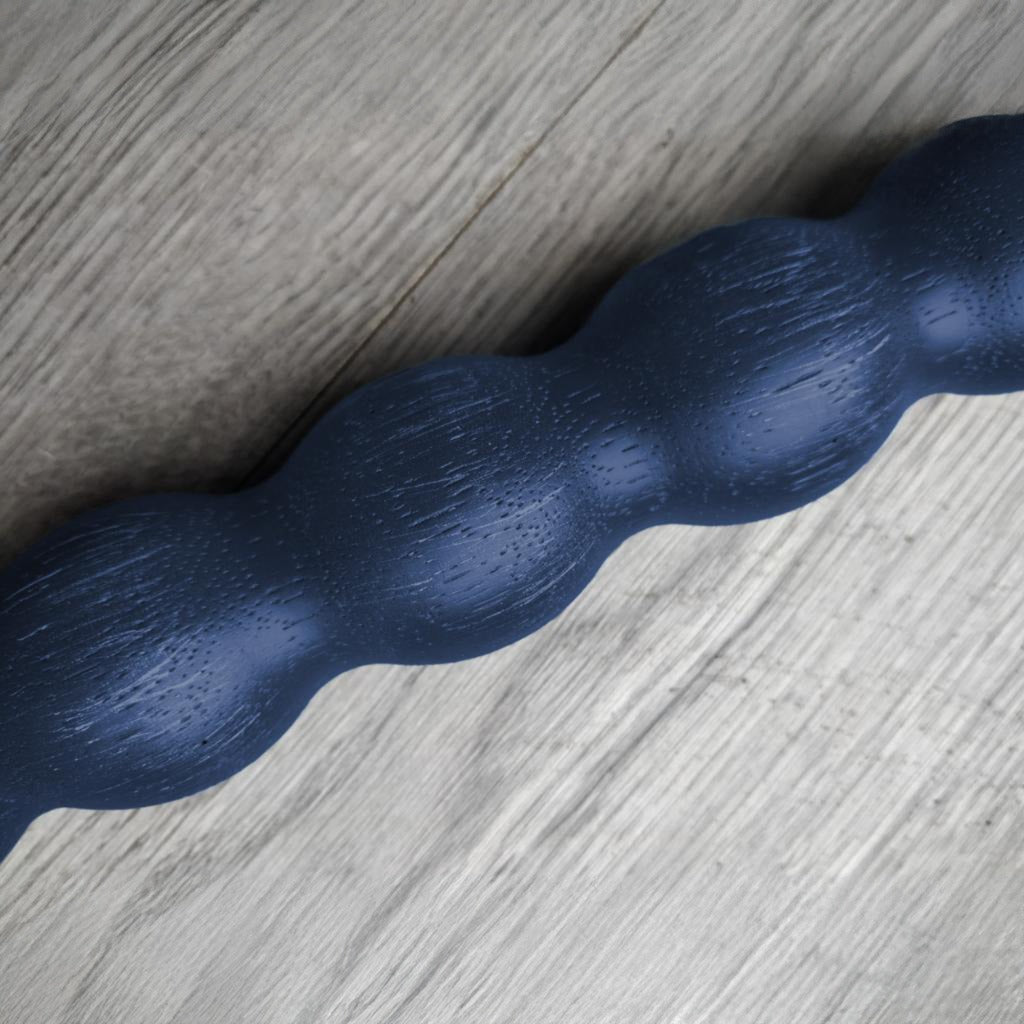Aquarelle Home Leo Button Stool - Indigo