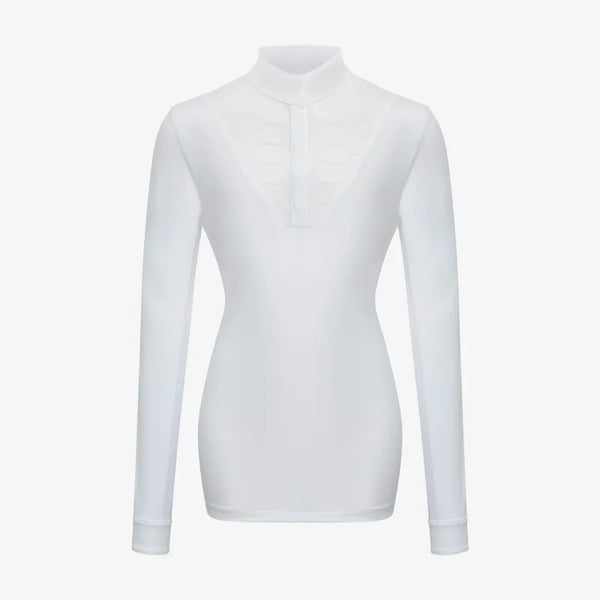 LeMieux Young Rider Eva Long Sleeve Show Shirt - White