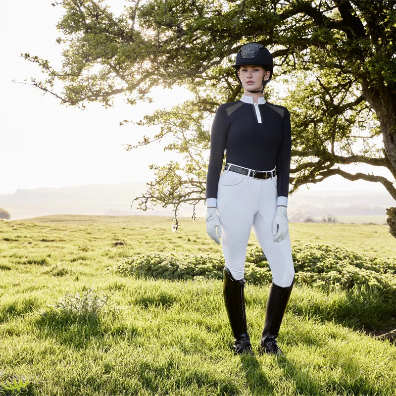 LeMieux Camille Long Sleeve Show Shirt - Navy