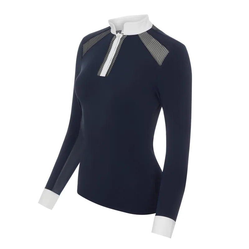 LeMieux Camille Long Sleeve Show Shirt - Navy