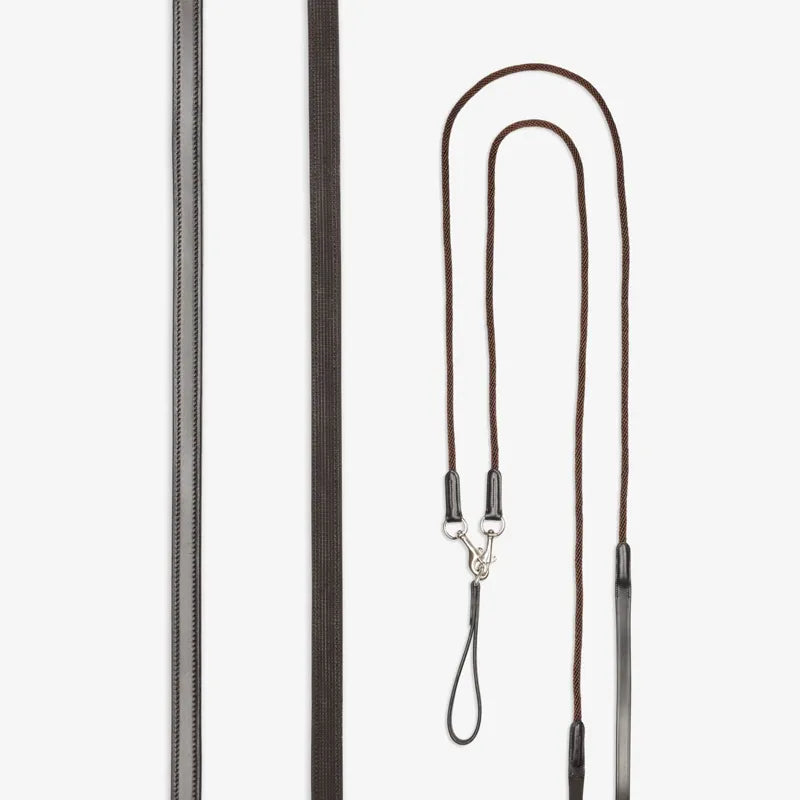 LeMieux Leather Draw Reins - Brown