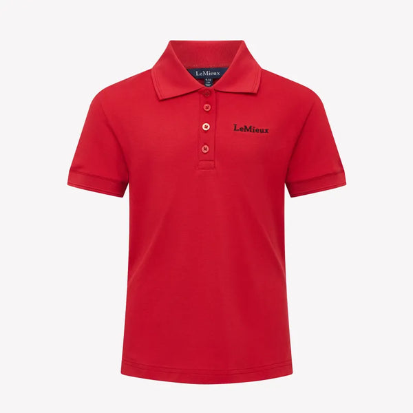 LeMieux Young Rider Classique Polo Shirt - Chilli