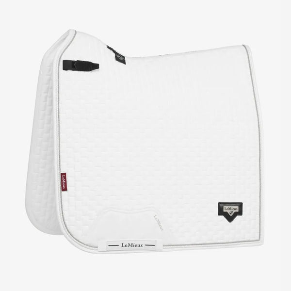 LeMieux Puissance Suede Dressage Saddle Pad - White