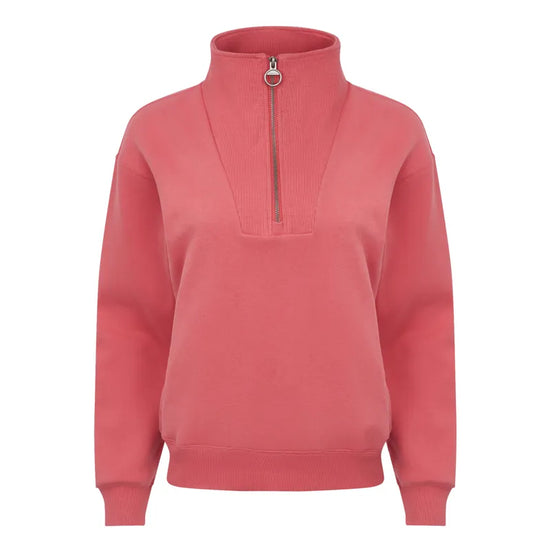 LeMieux Ladies Keira Quarter Zip Sweat - Cranberry