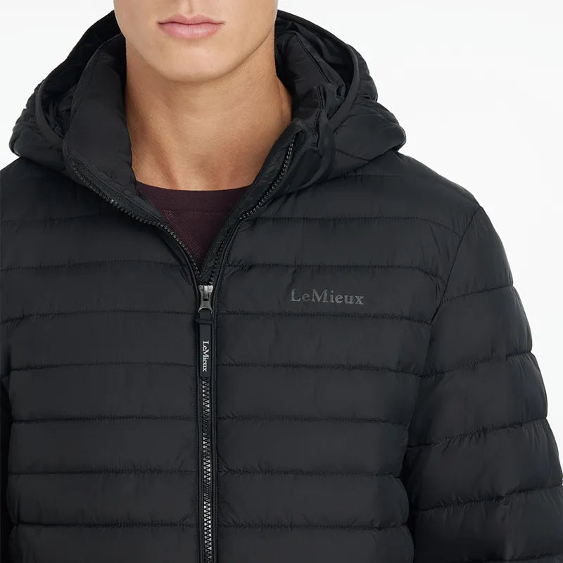 LeMieux Mens Hooded Puffer Jacket - Black
