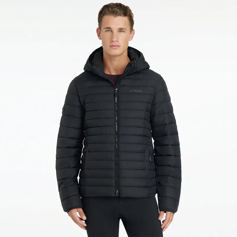 LeMieux Mens Hooded Puffer Jacket - Black