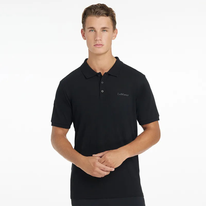 LeMieux Mens Classique Polo Shirt - Black