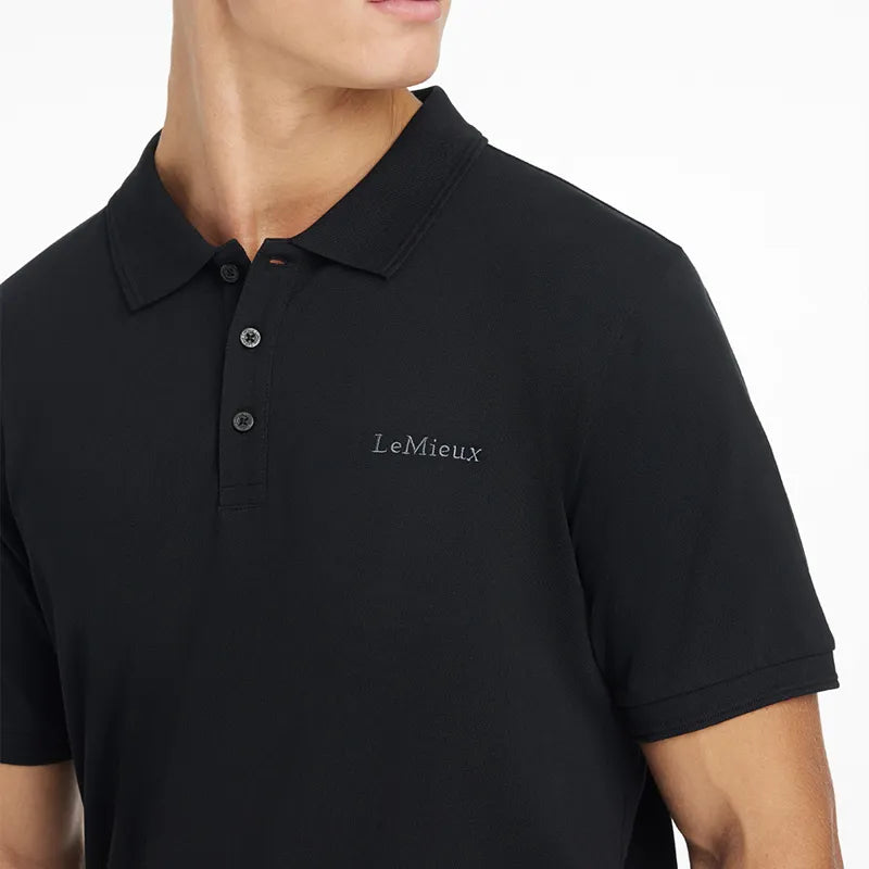 LeMieux Mens Classique Polo Shirt - Black