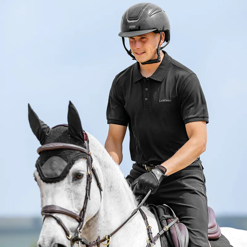 LeMieux Mens Classique Polo Shirt - Black