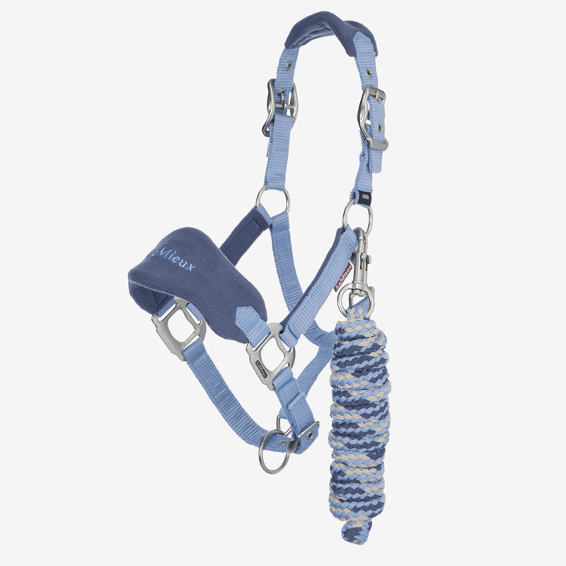 LeMieux Mini Vogue Headcollar and Leadrope - Powder Blue