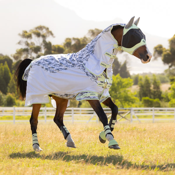 LeMieux Arika Camo-Tek Fly Rug - Macaron