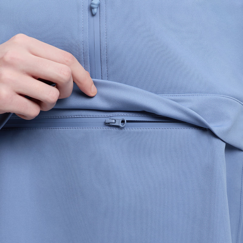 LeMieux Young Rider Paige Quarter Zip Waterproof Jacket - Powder Blue