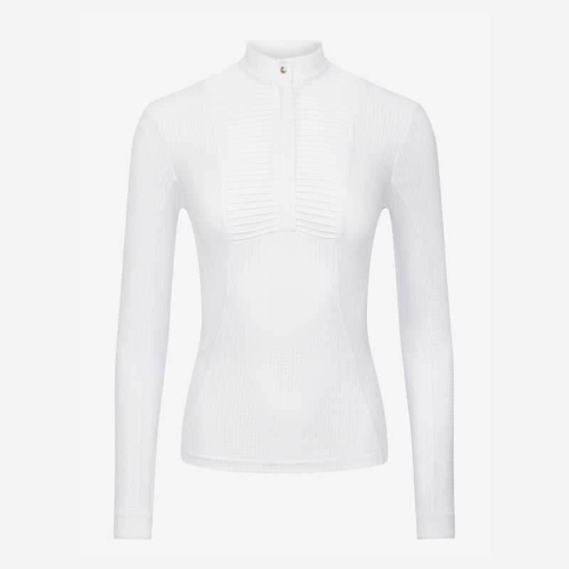LeMieux Ladies Arielle Long Sleeve Show Shirt - White
