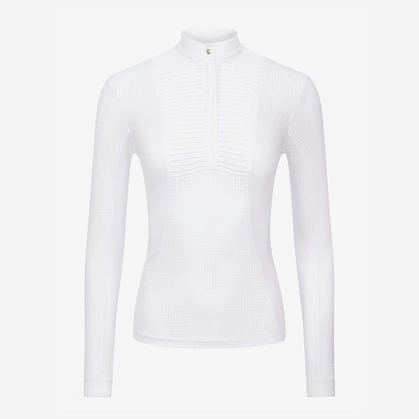 LeMieux Ladies Arielle Long Sleeve Show Shirt - White
