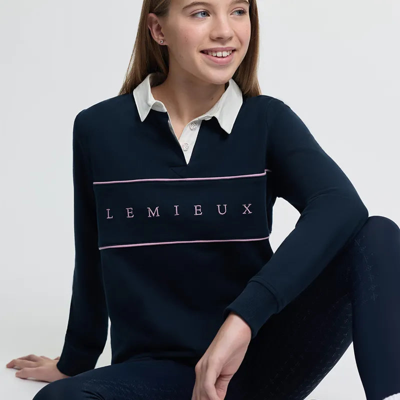 LeMieux Young Rider Riley Rugby Shirt - Navy