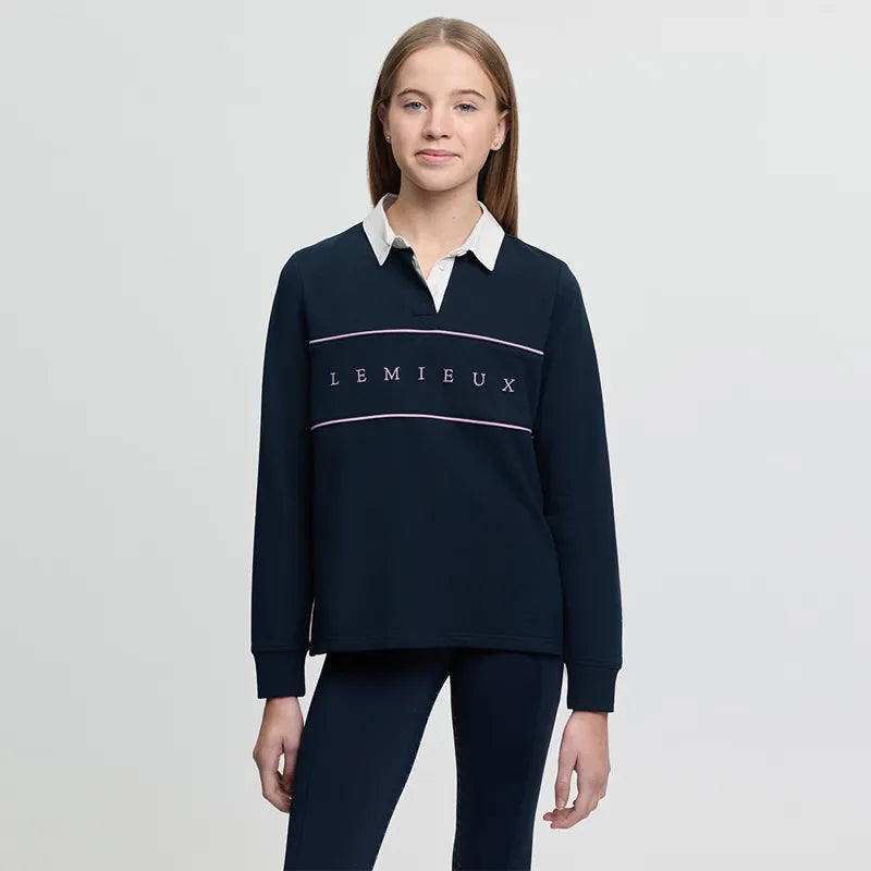 LeMieux Young Rider Riley Rugby Shirt - Navy