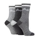 Jeep Ladies Performance Boot Socks - Slate/Grey/Cream