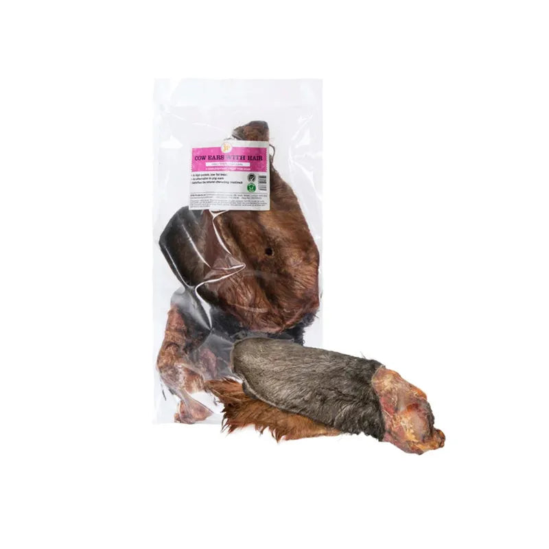 JR Pet Products Cow Ears With Hair