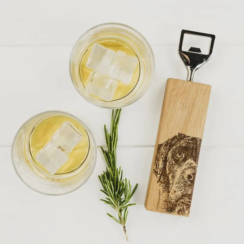 Selbrae House Labrador Oak Bottle Opener