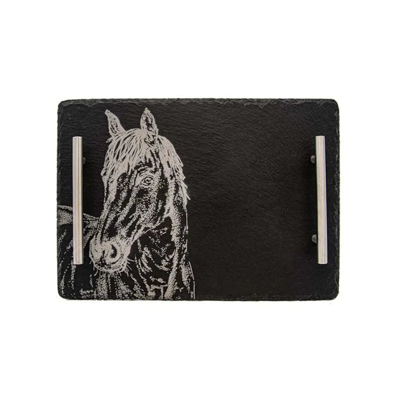 Selbrae House Slate Horse Serving Tray