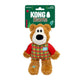Kong Holiday Wild Knots Sweater Bear Dog Toy - Red
