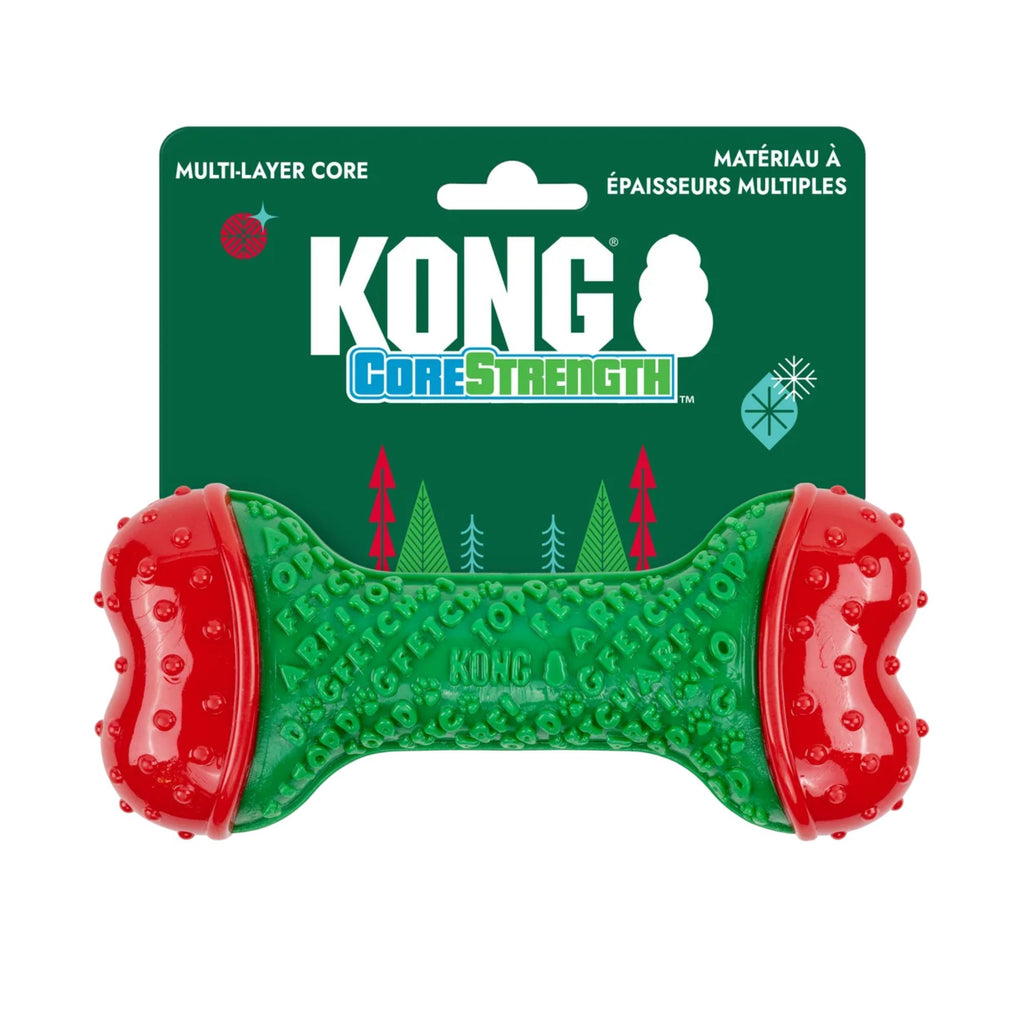 Kong Holiday CoreStrength Bone - Green