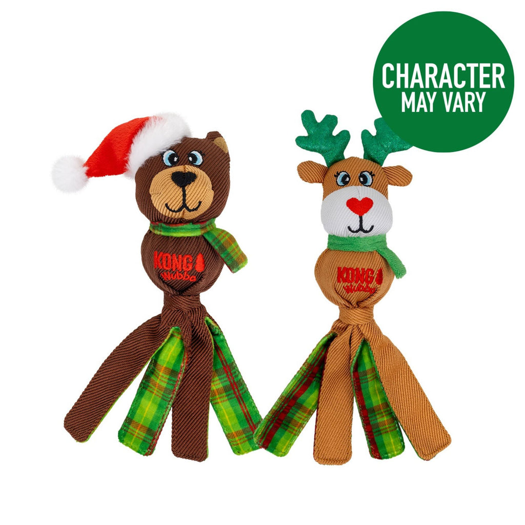 Kong Holiday Wubba Rudolf/Bear Assorted