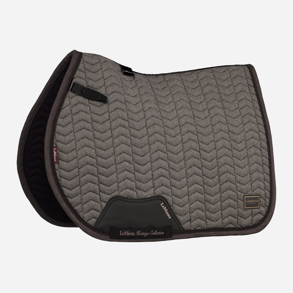 LeMieux Heritage Herringbone Jump Square - Cocoa