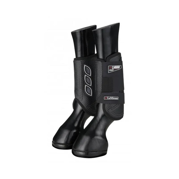 LeMieux Carbon Air XC Boots Front - Black