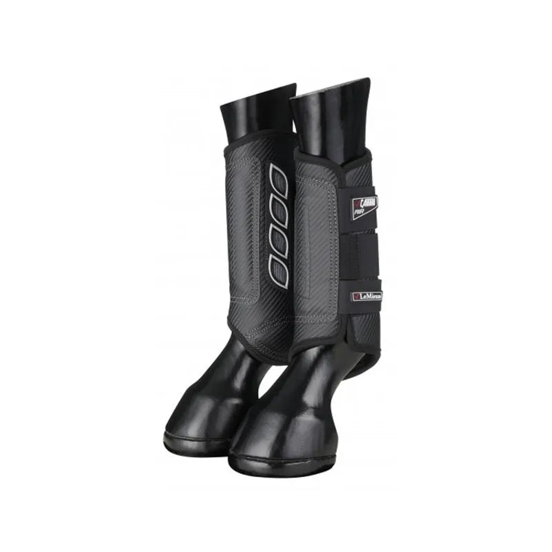LeMieux Carbon Air XC Boots Hind - Black