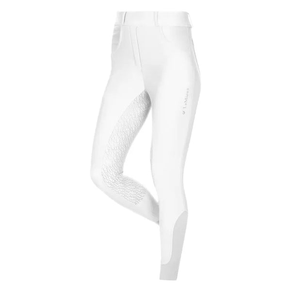 LeMieux Ladies Demi Pull On Bregging Full Seat - White