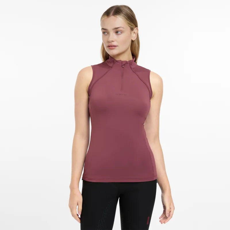 LeMieux Maria Mesh Sleeveless Baselayer - Rosewood