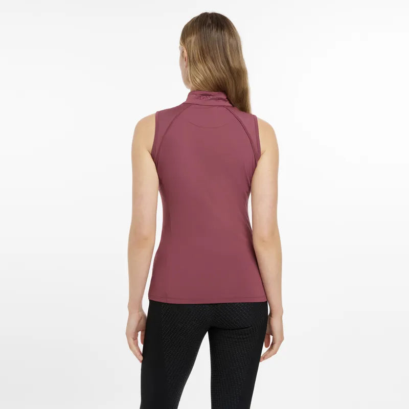 LeMieux Maria Mesh Sleeveless Baselayer - Rosewood