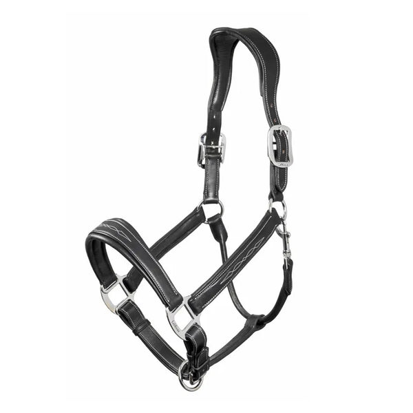 LeMieux Stitched Leather Headcollar - Black