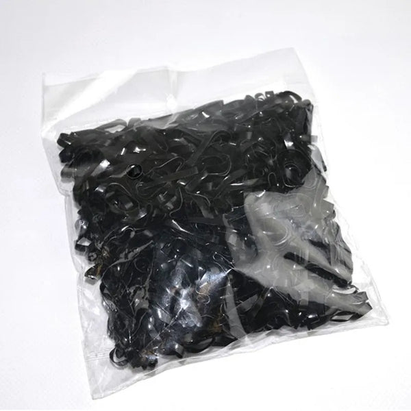 Lincoln Silicone Plaiting Bands - Black