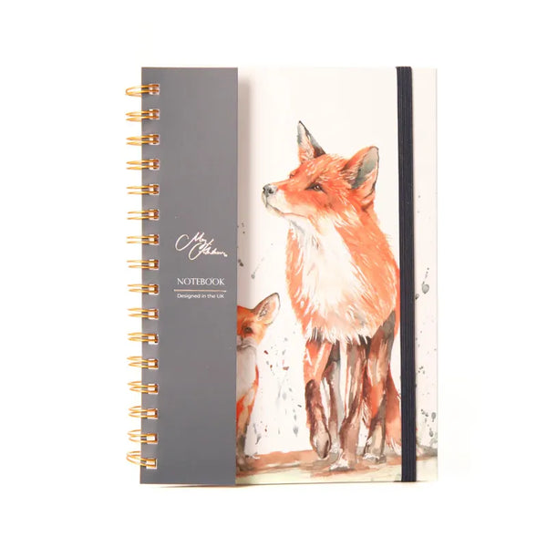 Meg Hawkins The Den' Fox and Cub Watercolour Design A5 Notebook