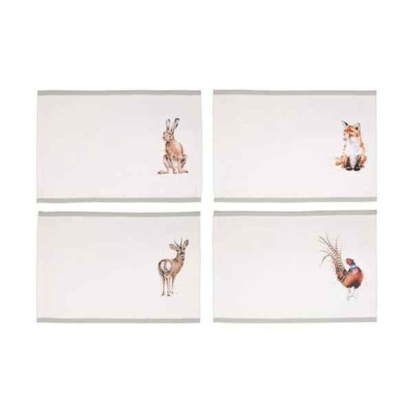 Wrendale Woodland Everyday Fabric Placemats - 4 Pack