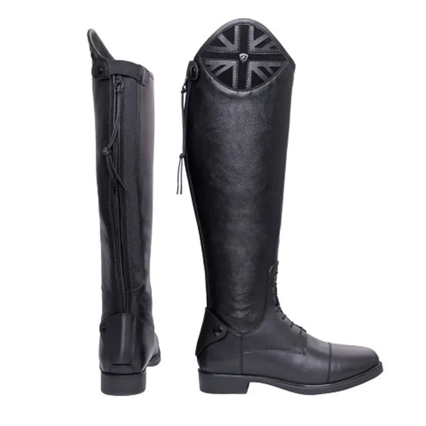 Hy Equestrian Union Jack Riding Boots - Black