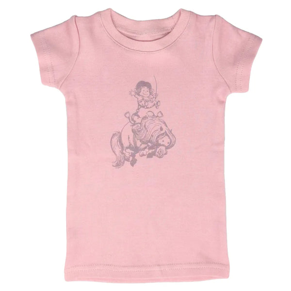 Hy Equestrian Thelwell Mini Tots T-Shirt - Pastel Pink