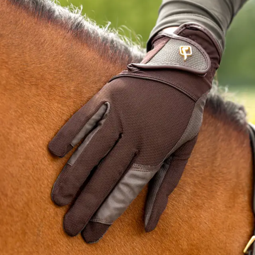 LeMieux Pro Mesh Gloves - Brown