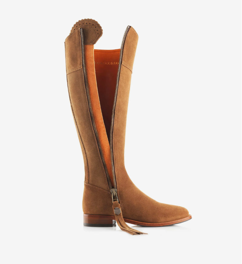 Fairfax and Favor Narrow Fit Flat Regina Boot - Tan