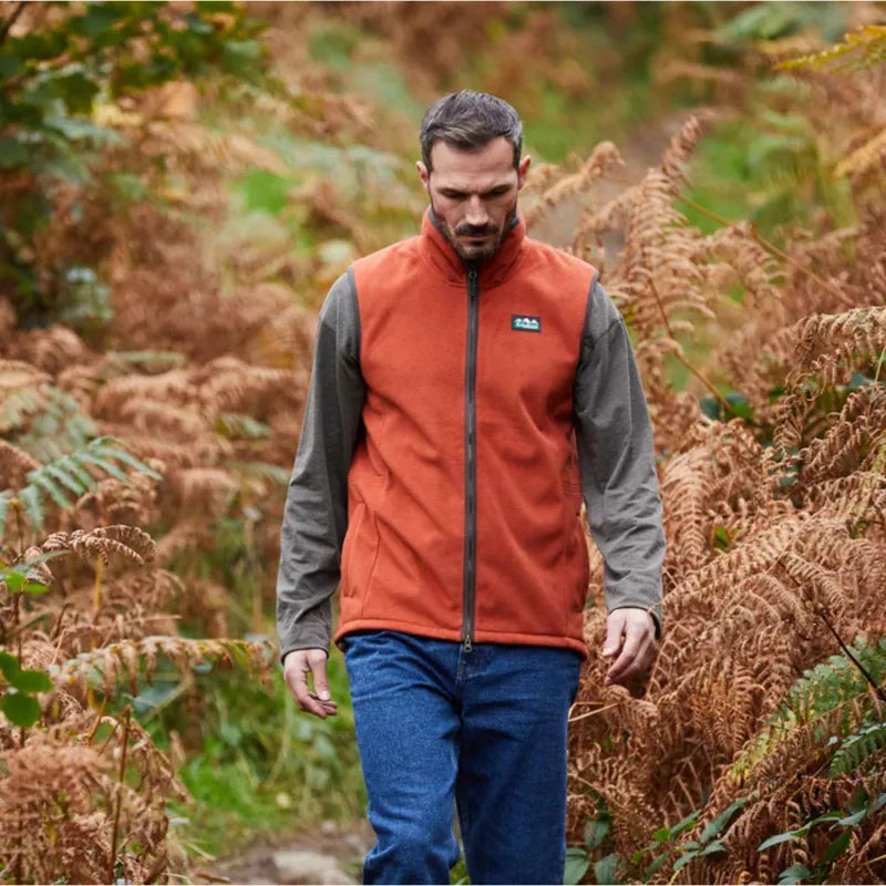 Ridgeline Mens Kodiak Gilet - Russet